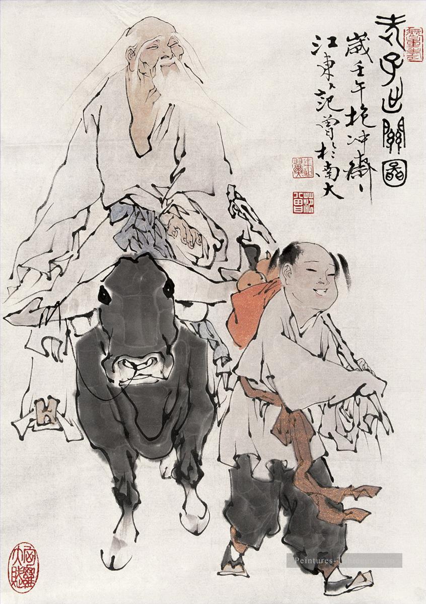 Fangzeng figures chinois traditionnel Peintures à l'huile